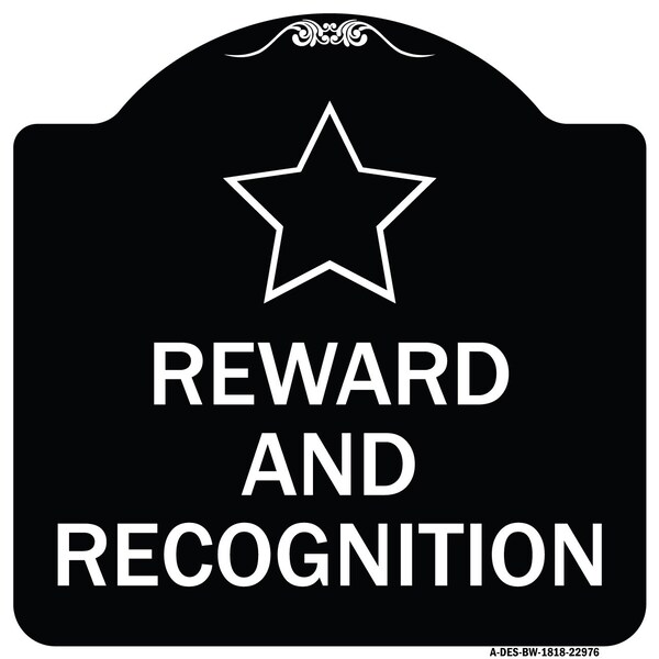 Signmission Reward and Recognition Heavy-Gauge Aluminum Architectural Sign, 18" x 18", BW-1818-22976 A-DES-BW-1818-22976 - main
